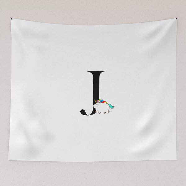 Item preview, Unicorn Letter J Monogram designed and sold by csaron92.