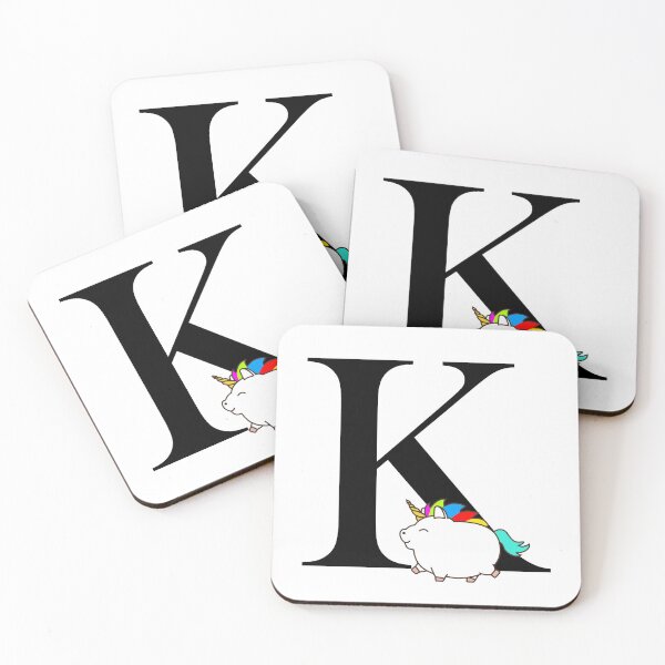 Item preview, Unicorn Letter K Monogram designed and sold by csaron92.
