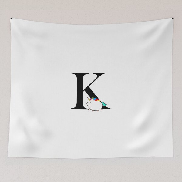 Item preview, Unicorn Letter K Monogram designed and sold by csaron92.