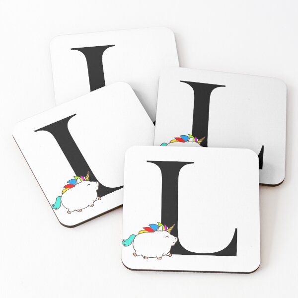 Item preview, Unicorn Letter L Monogram designed and sold by csaron92.