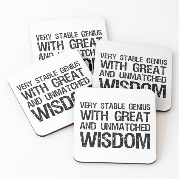 Item preview, Very Stable Genius With Great And Unmatched Wisdom designed and sold by Cat Lady Designs.