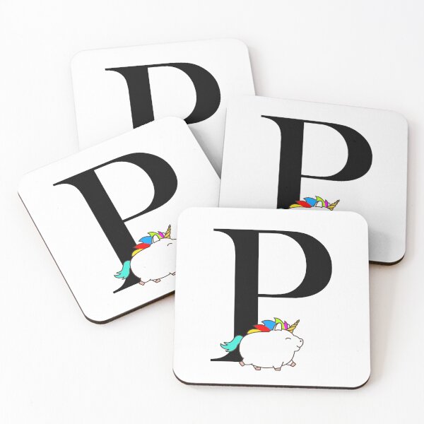 Item preview, Unicorn Letter P Monogram designed and sold by csaron92.
