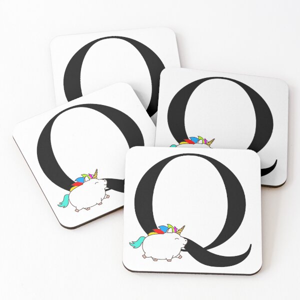 Item preview, Unicorn Letter Q Monogram designed and sold by csaron92.