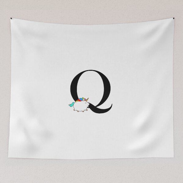 Item preview, Unicorn Letter Q Monogram designed and sold by csaron92.