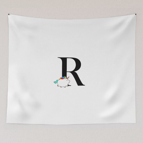 Item preview, Unicorn Letter R Monogram designed and sold by csaron92.