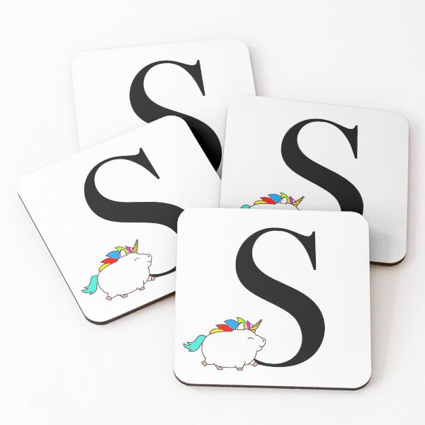 Item preview, Unicorn Letter S Monogram designed and sold by csaron92.