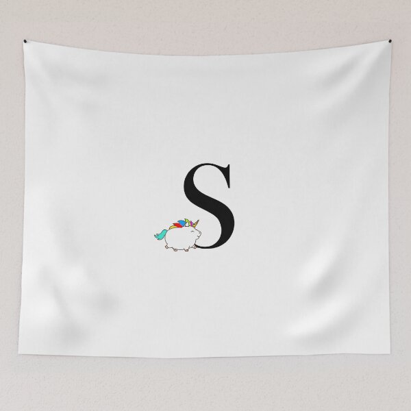 Item preview, Unicorn Letter S Monogram designed and sold by csaron92.