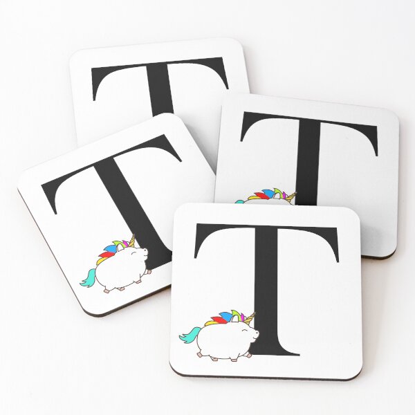 Item preview, Unicorn Letter T Monogram designed and sold by csaron92.