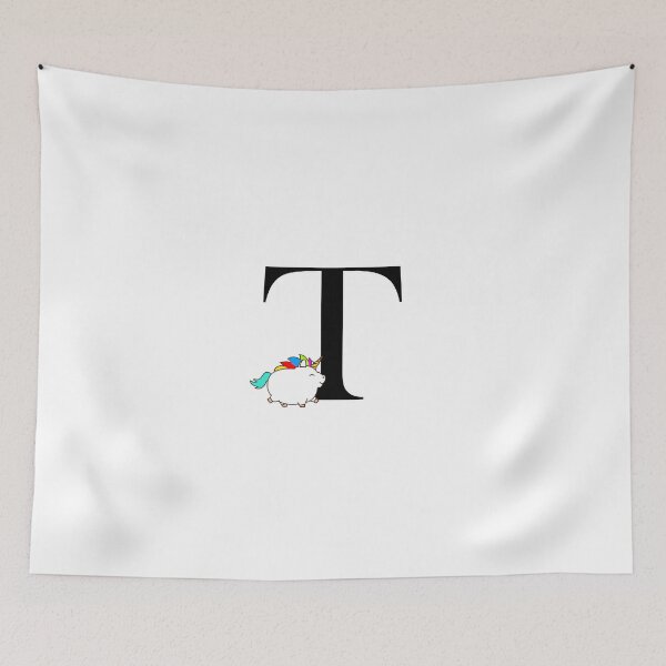 Item preview, Unicorn Letter T Monogram designed and sold by csaron92.