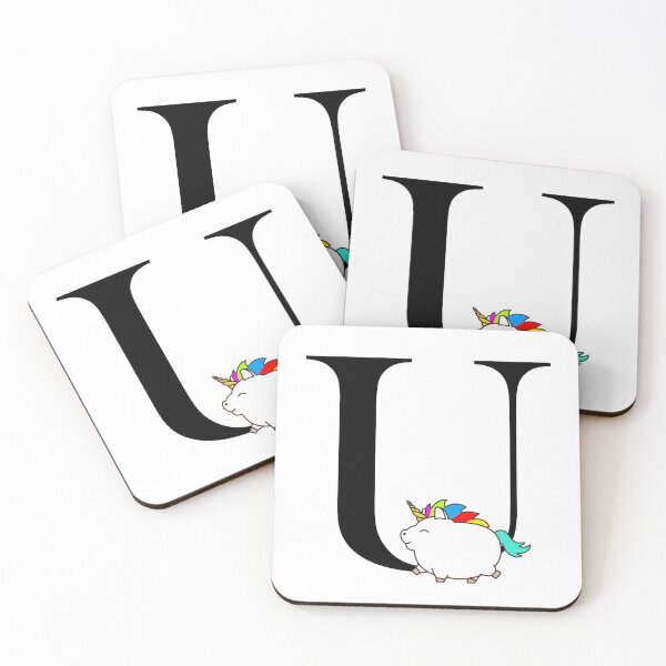 Item preview, Unicorn Letter U Monogram designed and sold by csaron92.