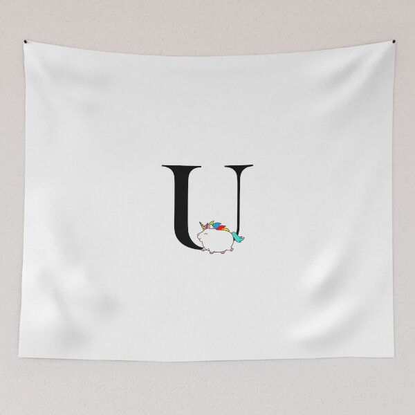 Item preview, Unicorn Letter U Monogram designed and sold by csaron92.