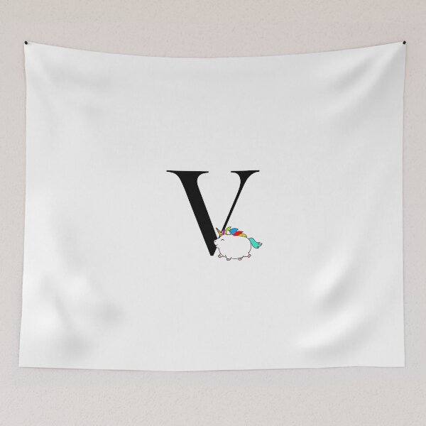 Item preview, Unicorn Letter V Monogram designed and sold by csaron92.