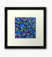 Denim, heather and lime sherbert Framed Print