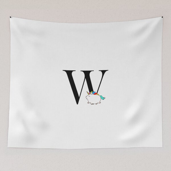 Item preview, Unicorn Letter W Monogram designed and sold by csaron92.