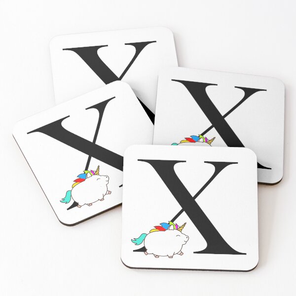 Item preview, Unicorn Letter X Monogram designed and sold by csaron92.