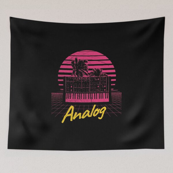 Item preview, Synthesizer Analog Synth - Vintage Retro Nerd design designed and sold by A-Fashion.
