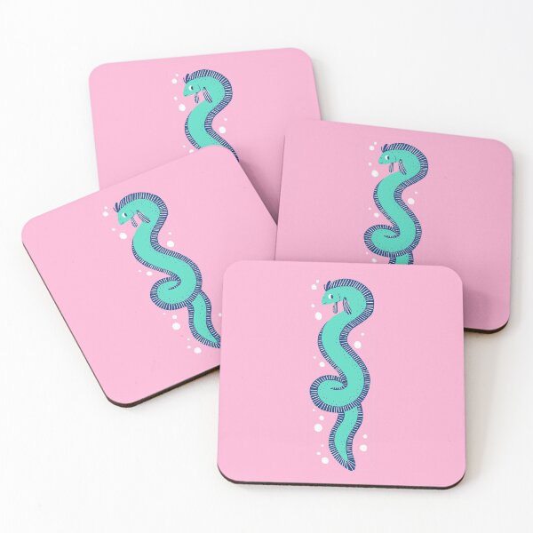 Item preview, Teal Eel on Pink designed and sold by tarynjohnson.