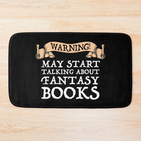 Item preview, Warning May Start Talking About Fantasy Books designed and sold by Cat Lady Designs.