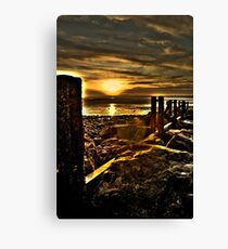 Golden Llanfairfechan Canvas Print