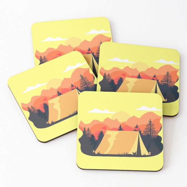 Item preview, Mountains hiking and Forest Camp Tent Life - Outdoors lovers Gift designed and sold by IslandLakeTree.