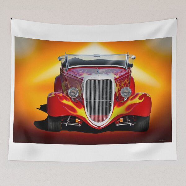 Item preview, 1934 Ford 'Frontal with Flames' Roadster designed and sold by DaveKoontz.