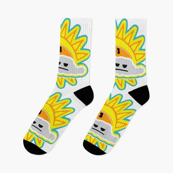Item preview, Cute Happy Sun Peaking Over a Sad Gray Cloud  designed and sold by suoplushie.