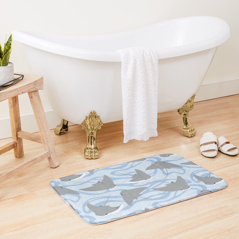 Stingrays - Cownose Ray - Sticker Pack Bath Mat