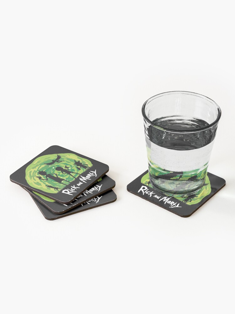 Alternate view of Schwifty Patrol Coasters (Set of 4)