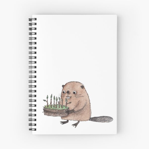 Item preview, Beaver cake illustration designed and sold by HeidiBurton.