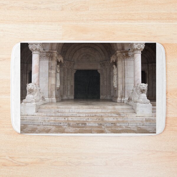 Item preview, lion statues Cathedral of Our Lady of Hungary entrance Szeged  designed and sold by goceris.