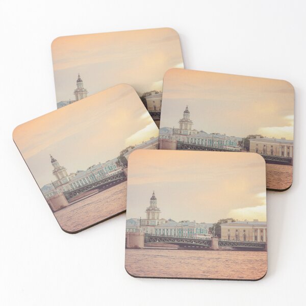 Item preview, Saint Petersburg cityscape over Neva river in sunset, Russia designed and sold by ArtMarie.