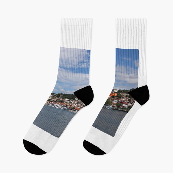 Item preview, Ohrid town and Lake Ohrid North Macedonia designed and sold by goceris.