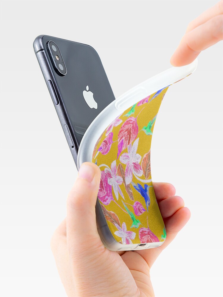 Alternative Ansicht von Kolibri und botanic iPhone-Hülle & Cover