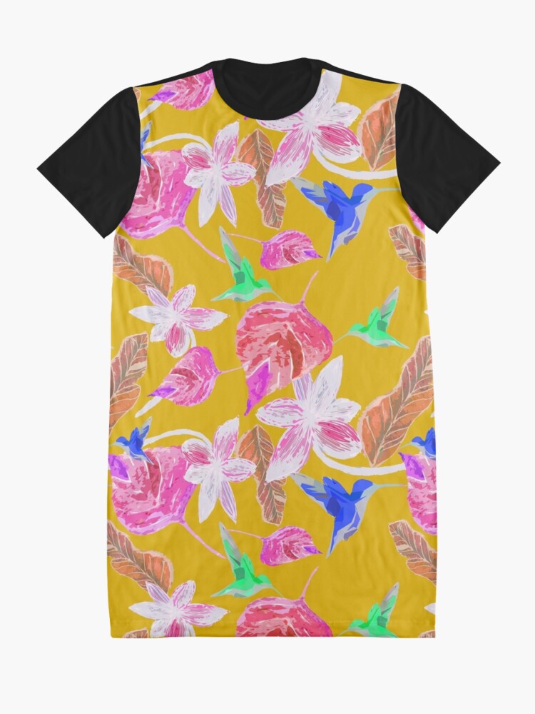 Alternative Ansicht von Kolibri und botanic T-Shirt Kleid
