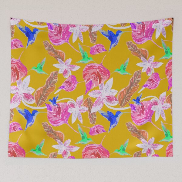 Aperçu de l'œuvre Colibri et botanique créée et vendue par RanitasArt.