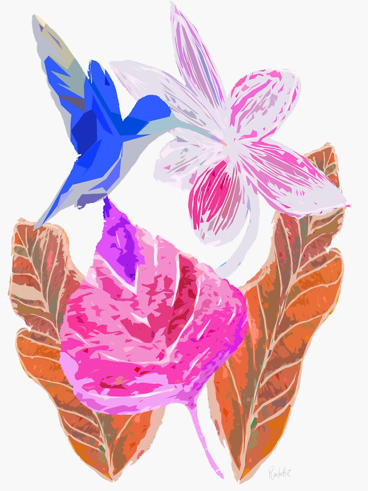 Kolibri und botanic von RanitasArt