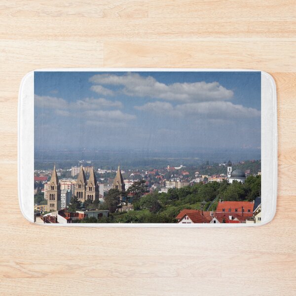 Item preview, The Cathedral of Pecs towers cityscape Pecs Hungary designed and sold by goceris.
