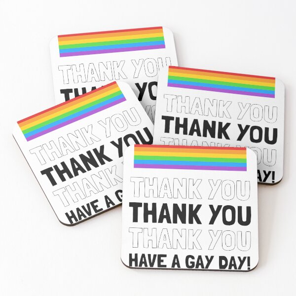 Artikelvorschau, Thank you and have a gay day entworfen und verkauft von RPHDesigns.
