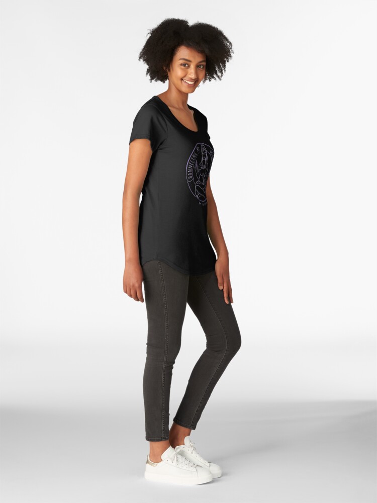 Alternate view of "Channeling My Inner Goddess" featuring The F*cking Yoga Goddess Premium Scoop T-Shirt