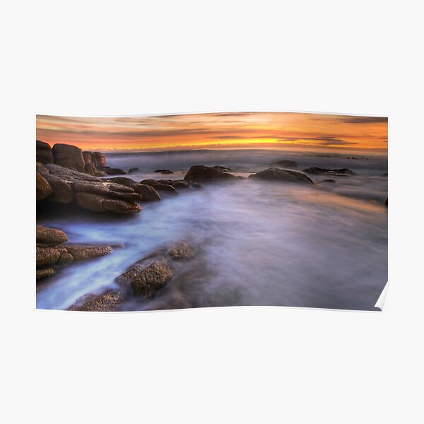 Sunrise at The Friendly Beaches, Tasmania Poster