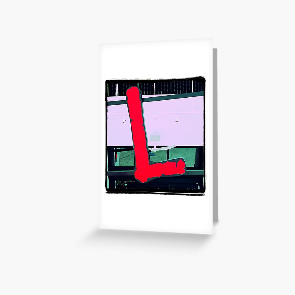 The letter L Greeting Card