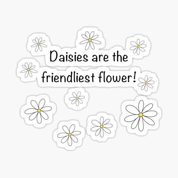 The Friendliest Flower Sticker