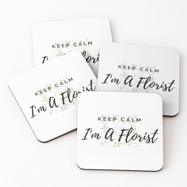 Item preview, Keep Calm I'm A Florist Floral Pattern Pink designed and sold by Queen City  Craftworks.