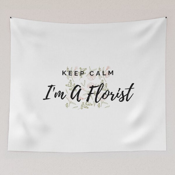 Item preview, Keep Calm I'm A Florist Floral Pattern Pink designed and sold by Queen City  Craftworks.