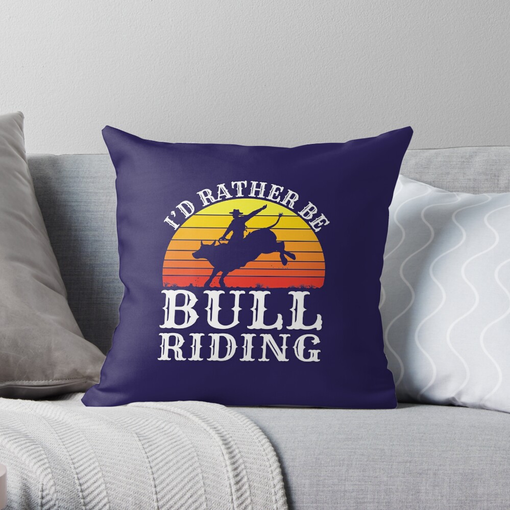 : I'd Rather Be Bull Riding Retro Rodeo Bull Rider T-Shirt :  Clothing, Shoes & Jewelry