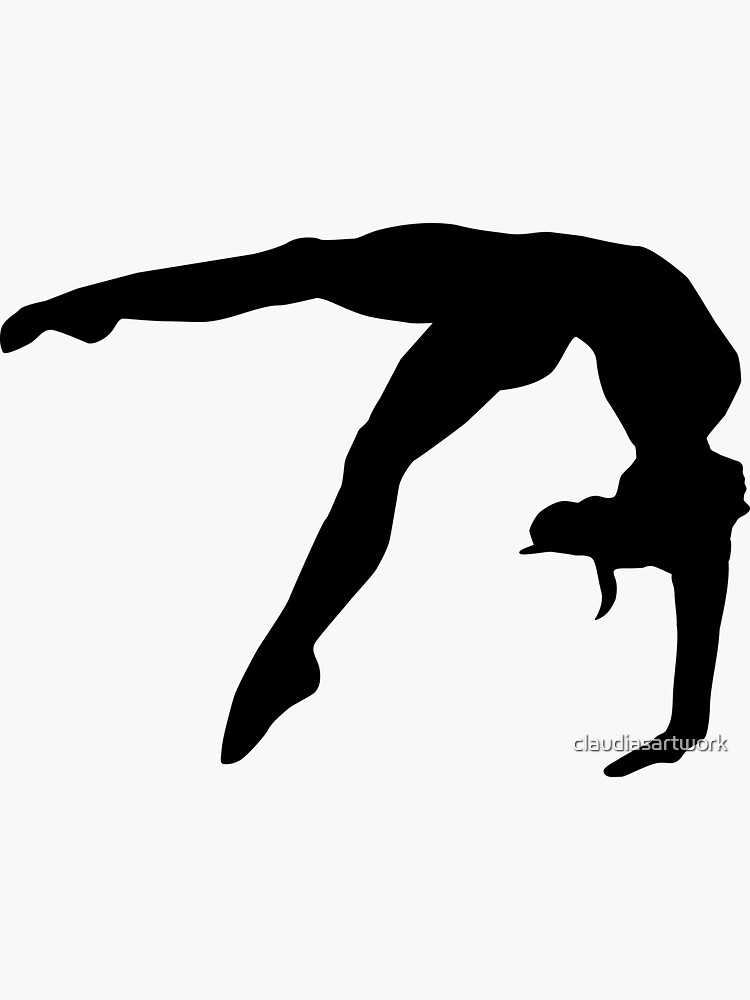 Gymnastics Silhouette - Gymnastics - Sticker