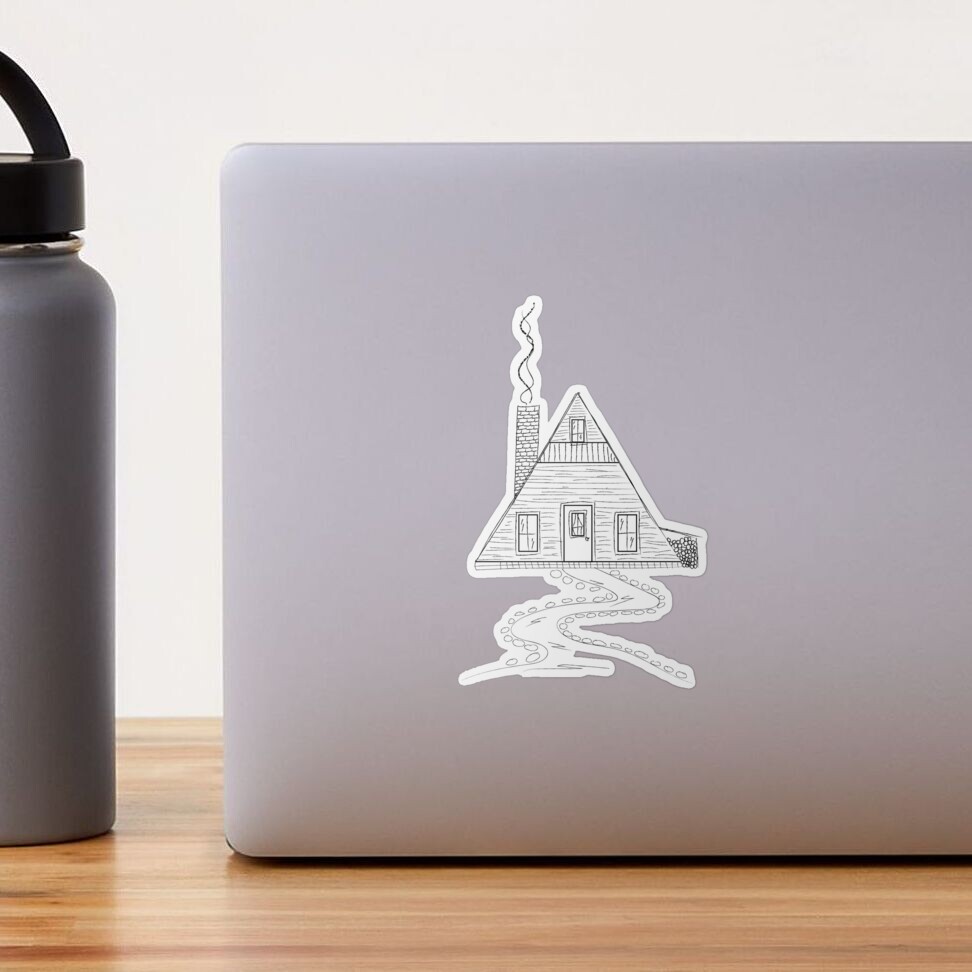 Aframe Cabin Sticker Sticker