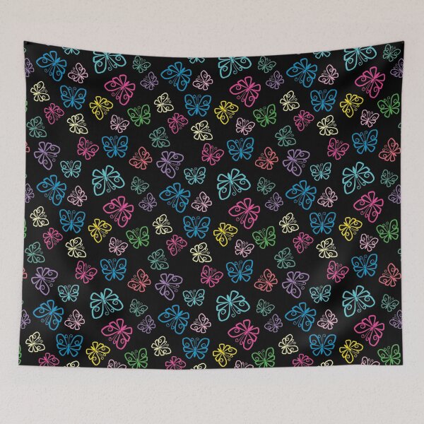 Item preview, I Love Butterflies Black Background  designed and sold by Sharon Schwalbe.