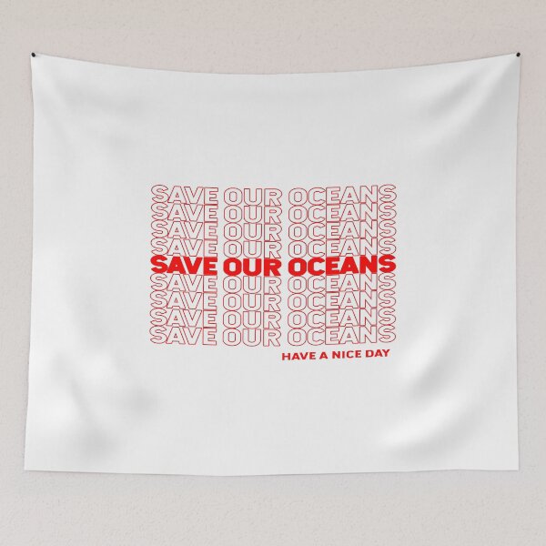 Item preview, Save Our Oceans - Plastic Bag designed and sold by KoolMoDee.