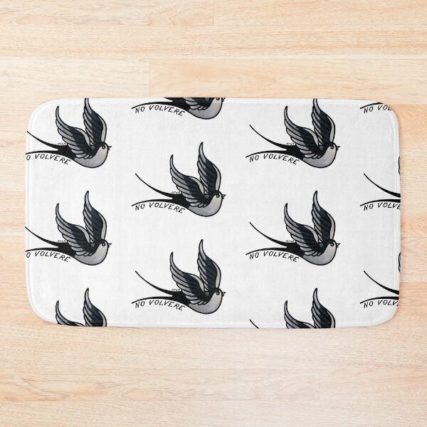 Item preview, I will not return black swallow tattoo designed and sold by emeteneme.